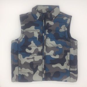 Gymboree Camo kids Puffer Vest. Var sizes.  NWT